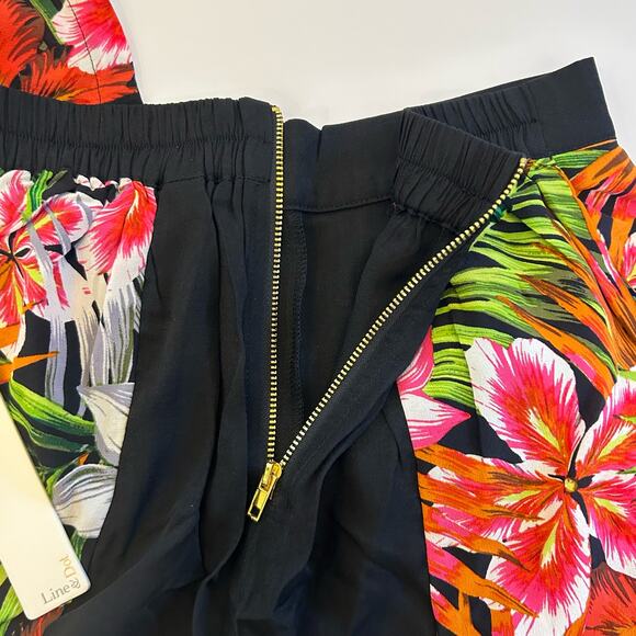 Line & Dot Revolve Womens Tropical Floral Print Black Crop Pants Small NWT - Picture 8 of 12